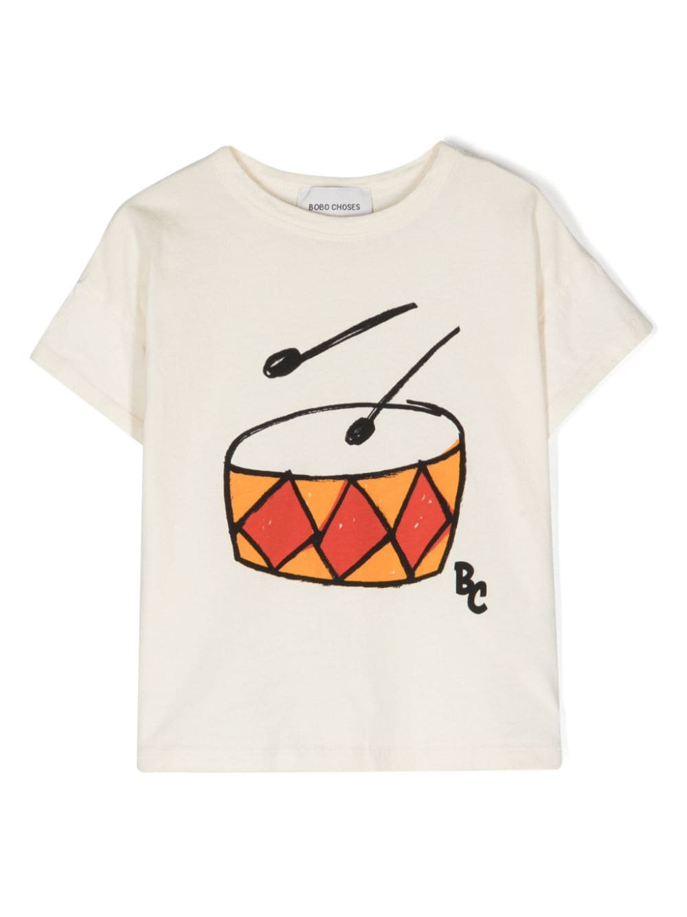 Bobo Choses Play the Drum T-Shirt - Nude von Bobo Choses