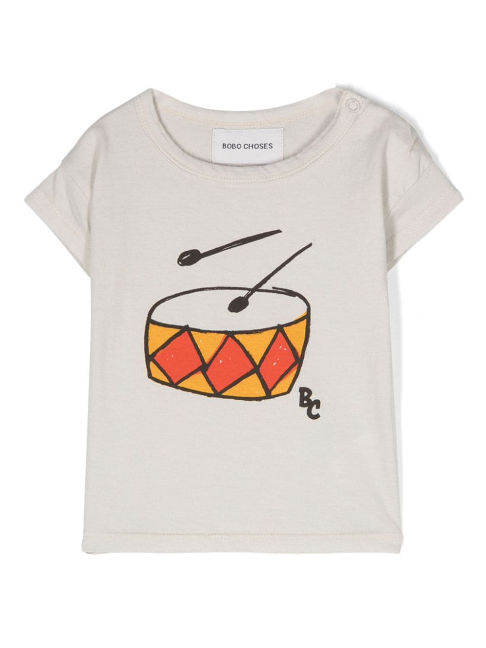 Bobo Choses Play the Drum T-Shirt - Nude von Bobo Choses