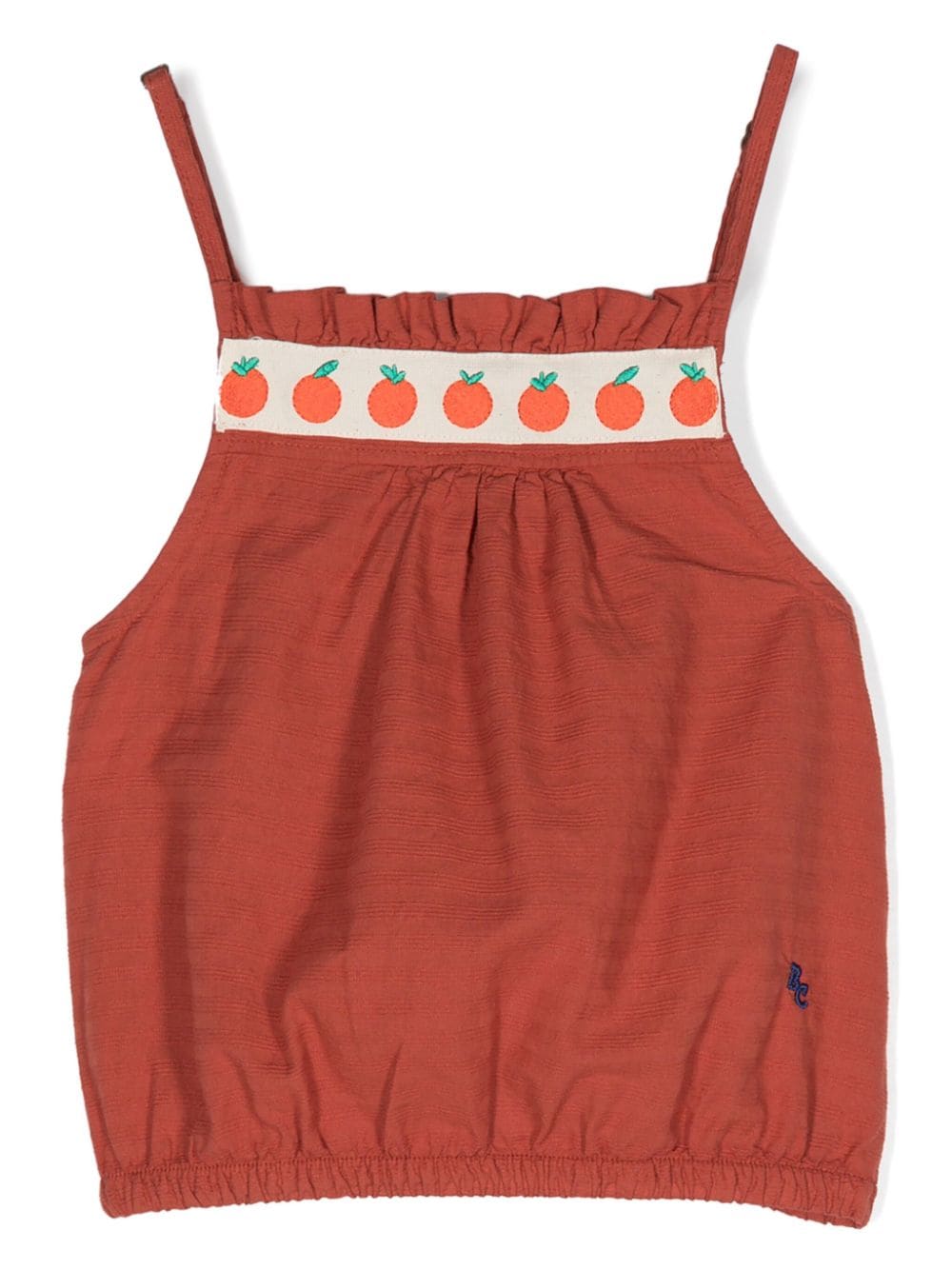 Bobo Choses Tanktop mit Orangen-Stickerei - Rot von Bobo Choses