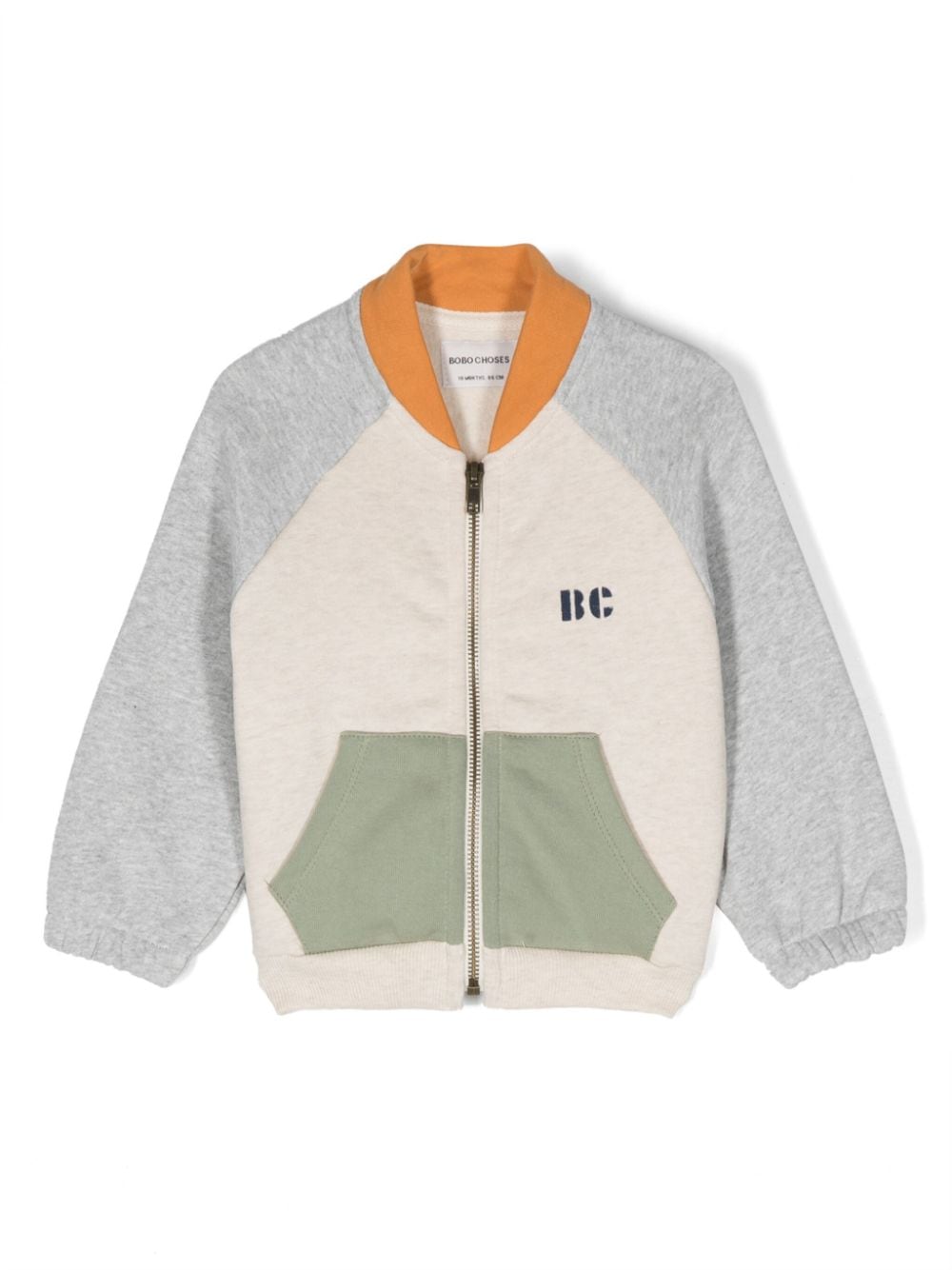 Bobo Choses Jacke in Colour-Block-Optik - Grau von Bobo Choses