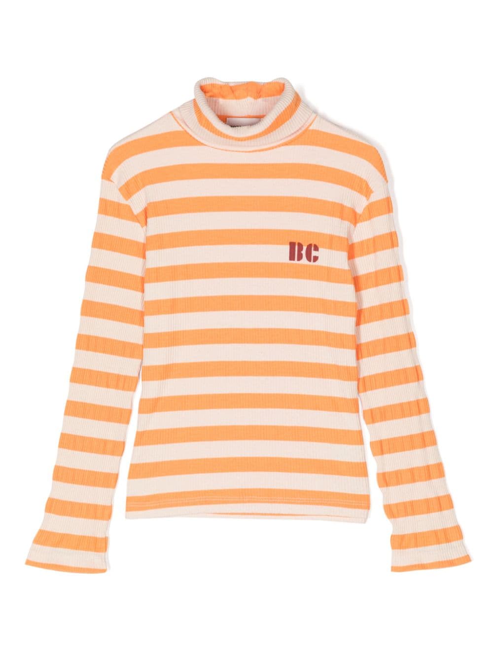 Bobo Choses Gestreiftes T-Shirt mit Logo - Orange von Bobo Choses