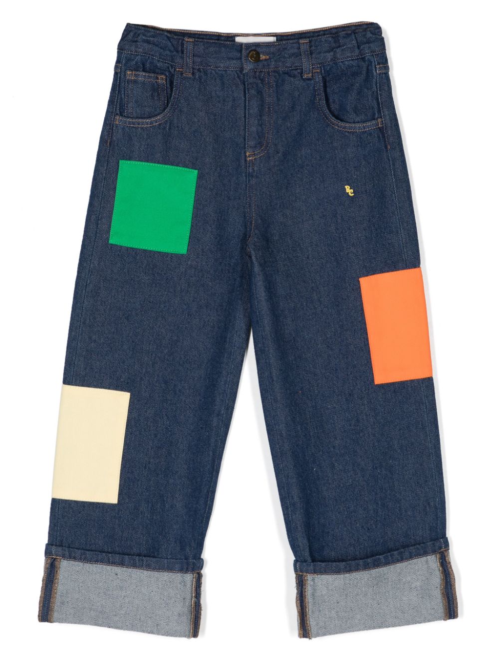 Bobo Choses Gerade Jeans im Patchwork-Look - Blau von Bobo Choses