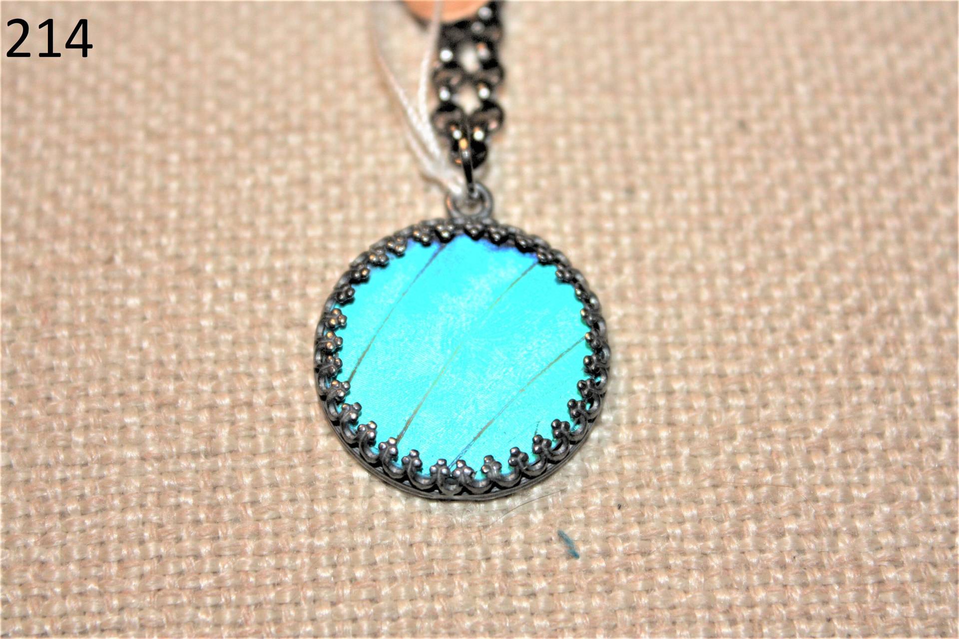 Blaue Morpho Schmetterling Halskette Größe L von BobolinkBaubles