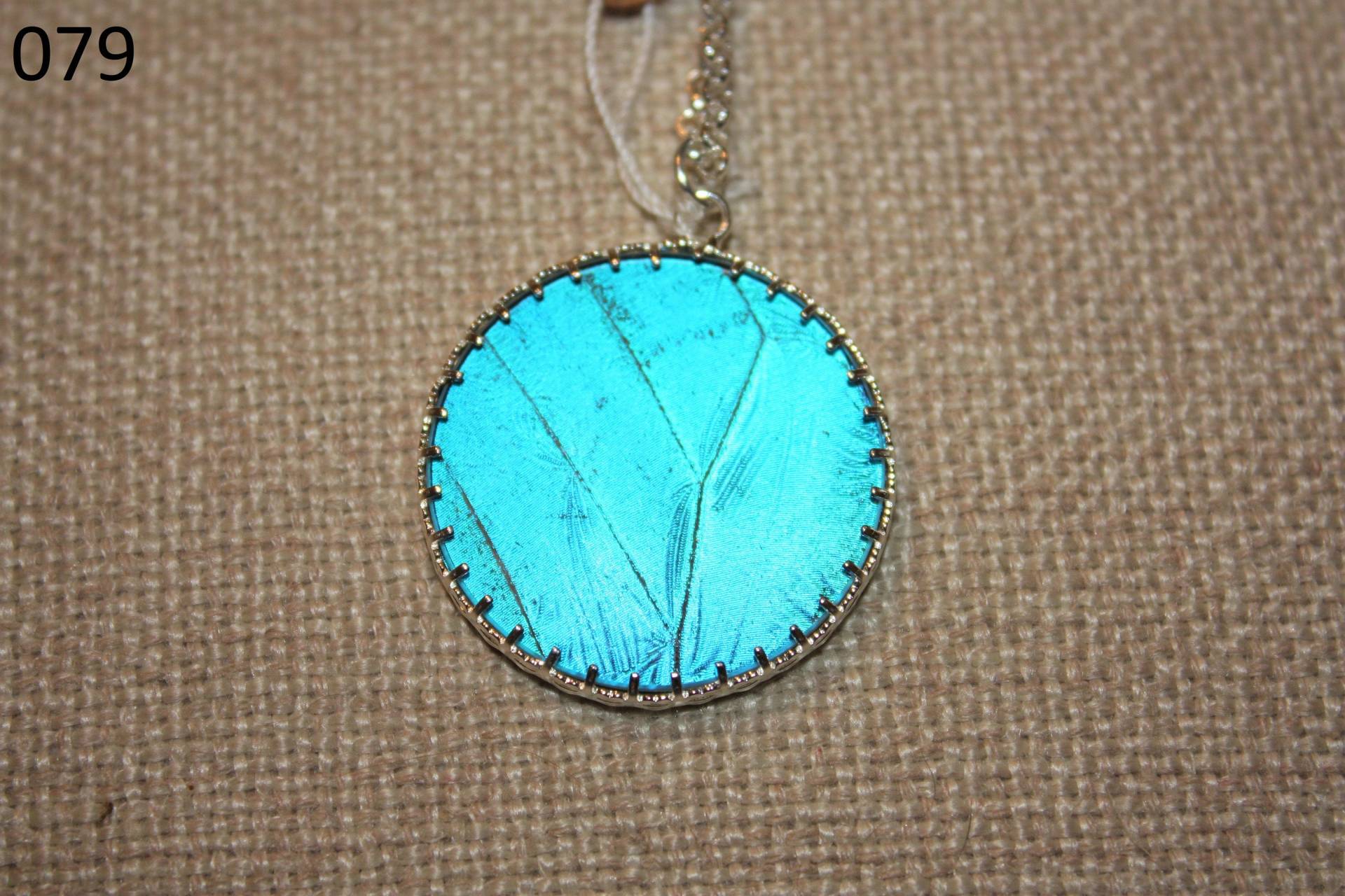 Blaue Morpho Schmetterling Halskette Größe Xl von BobolinkBaubles