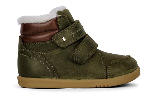 Bobux I-Walk Timber Arctic Boot with Merino Fleece - Wanderer - Ein Stiefel aus Spaltleder, Lederfutter, flexible und strapazierfähige Sohle, Olivgrün, 24 EU von Bobux