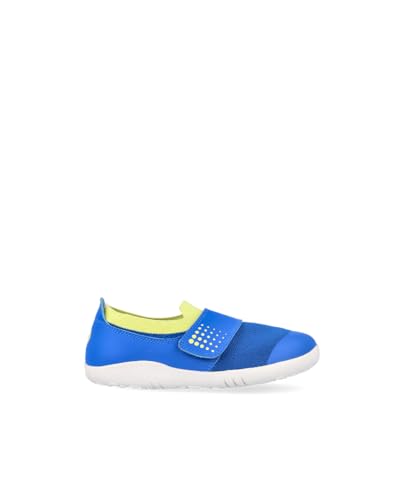 Bobux Kid+ Dimension III – Experten beim Gehen – Schuhe mit Haken und Klettverschluss, Snorkel Blue Sunny Lime, 32 EU von Bobux