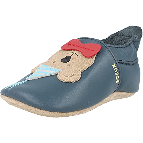 Bobux Soft Sole Party Bear Blau (Navy) Leder 9-15 Monate von Bobux