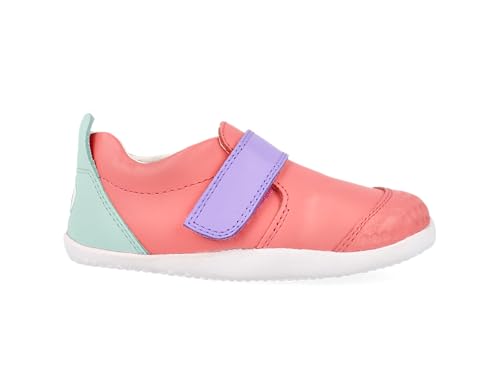 Bobux Xplorer Go - First Steps - Kindertrainer aus weichem Leder (Ocean Coral + Meta Mauve Combo, EU Schuhgrößensystem, Baby, Numerisch, M, 22) von Bobux