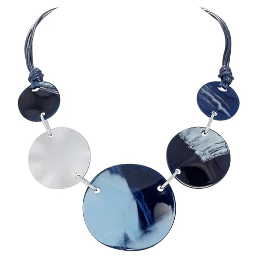 Bocar Unregelmäßige Halskette mit Anhänger, Acryl, groß, Statement-Halskette, 55,9 cm, standard, Kristall, Kein Edelstein von Bocar