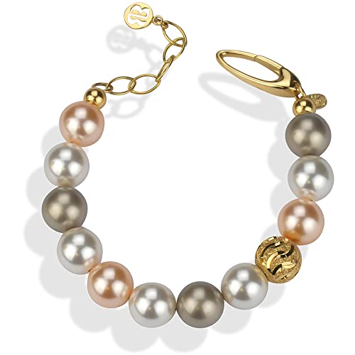 Boccadamo BR589D Damen-Armband Schmuck Perlen Elegant, Taglia unica, Sterling-Silber von Boccadamo