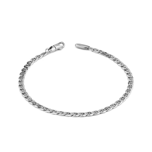 MBR212 Kleines Gliederarmband, Silber von Boccadamo