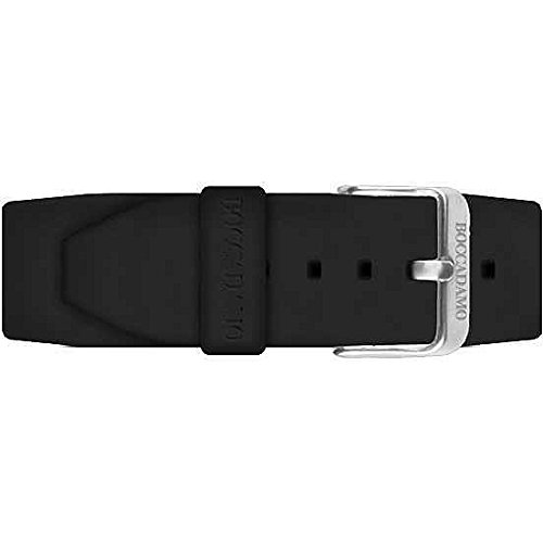 Boccadamo Uhrenarmband Schwarz Silikon Angebot Casual Code CCG001S, Armband von Boccadamo