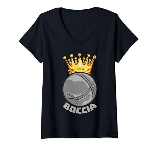 Damen Bocciaspieler Bekleidung mit Boccia Kugeln Boccia T-Shirt mit V-Ausschnitt Damen Bocciaspieler Bekleidung mit Boccia Kugeln Boccia T-Shirt mit V-Ausschnitt von Boccia Ball Set Boccia Kugel Designs