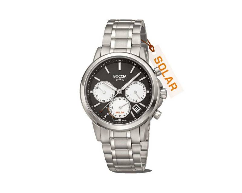 Boccia Chronograph Boccia Herren-Uhr S-3742-02 Titan Solar von Boccia