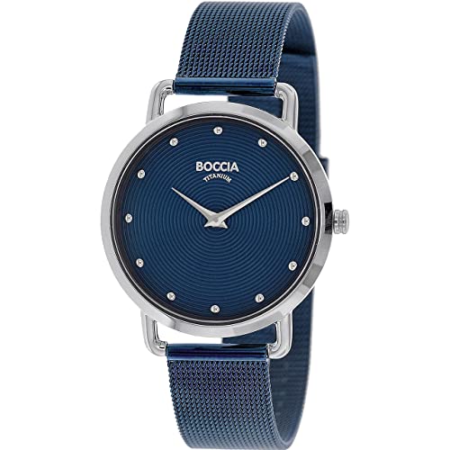 Boccia Damen Analog Quarz Uhr mit Edelstahl Armband 404TT3314-07 von Boccia