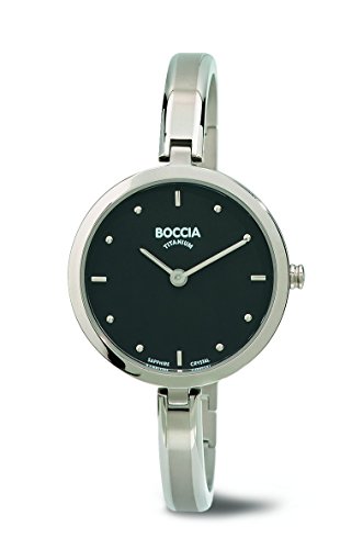 Boccia Damen-Armbanduhr Analog Quarz Titan 3248-01 von Boccia