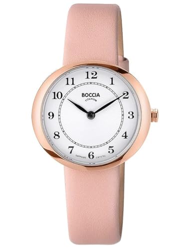 Boccia Damen-Armbanduhr Titan Rosafarben 3344-07 von Boccia