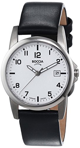 Boccia Damen-Armbanduhr XS Analog Quarz Leder 3298-01 von Boccia