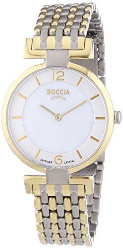 Boccia Damen-Armbanduhr XS Analog Quarz Titanium 3238-04 von Boccia