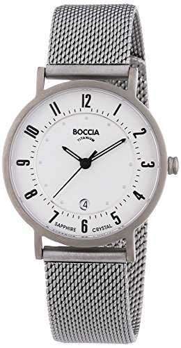 Boccia Damen-Armbanduhr XS Analog Quarz Titan 3296-02 von Boccia