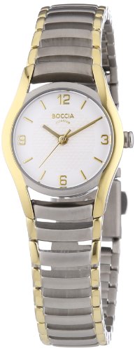 Boccia Damen-Armbanduhr XS Analog Quarz Titan 3207-02 von Boccia