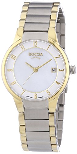 Boccia Damen-Armbanduhr XS Analog Quarz Titan 3301-02 von Boccia