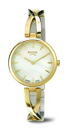 Boccia Damen-Armbanduhr XS Analog Quarz Titan 3239-03 von Boccia