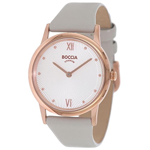 Boccia Damen Digital Quarz Uhr mit Leder Armband 3265-03 von Boccia