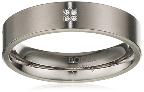 Boccia Damen-Ring Titan 4 Brillianten 0,02 Gr.56 0101-1256 von Boccia