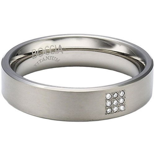 Boccia Damen-Ring Titan 9 Brillianten 0,045 Gr.49 0101-1349 von Boccia