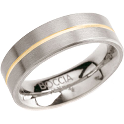 Boccia Damen-Ring Titan Bicolor Gr.55 0101-0355 von Boccia
