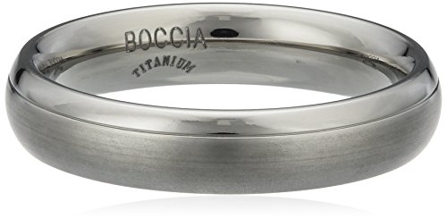 Boccia Damen-Ring teilpoliert Titan GR.61 0130-0761 von Boccia