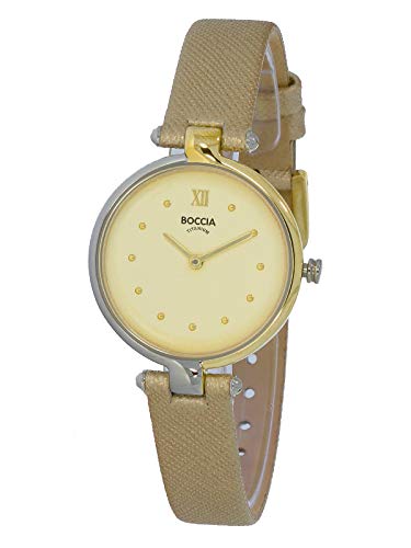 Boccia Damen Analog Quarz Uhr mit Leder Armband 3278-02 Boccia Damen Analog Quarz Uhr mit Leder Armband 3278-02 von Boccia