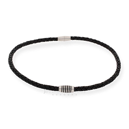 Boccia Herren-Armband Titan Leder 50 cm - 0843-0350 von Boccia