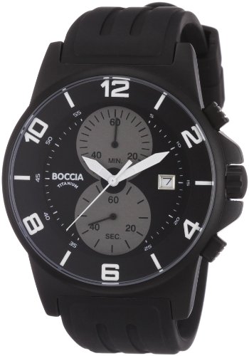 Boccia Herren-Armbanduhr Leder 3777-02 von Boccia