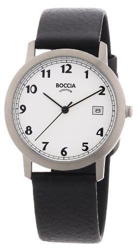 Boccia Herren-Armbanduhr Leder 3617-01 von Boccia