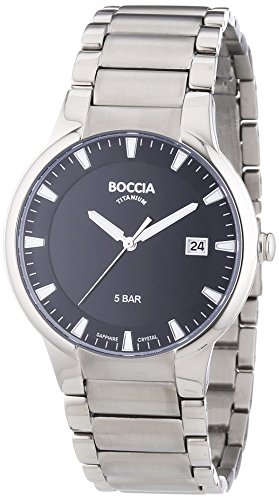 Boccia Herren-Armbanduhr XL Analog Quarz Titan 3629-01 von Boccia