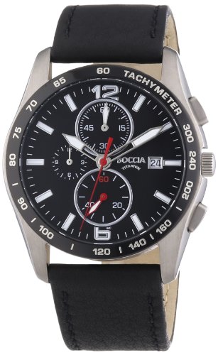 Boccia Herren-Armbanduhr XL Analog Quarz Titan 3767-01 von Boccia