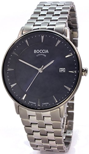 Boccia Herren Digital Quarz Uhr mit Titan Armband 3607-03 von Boccia