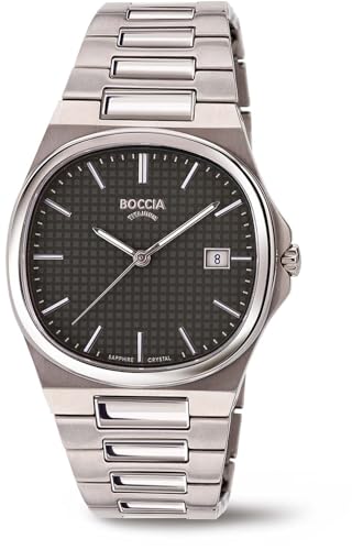 Boccia Herren Analog Uhr mit Titanium Armband 3657-04 von Boccia
