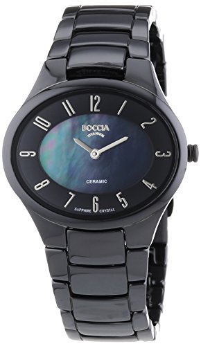 Boccia Keramic Titan Damen Uhr Schwarz 3216-02 von Boccia