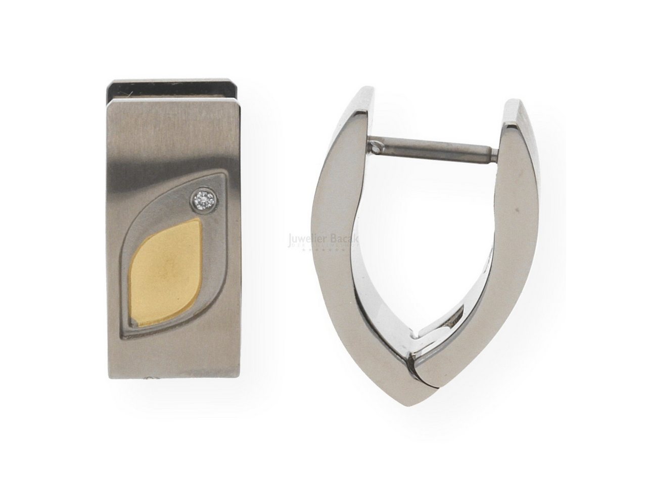 Boccia Paar Creolen Boccia Creolen mit Brillant 05009-03 vergoldet (kein Set, 2-tlg., inkl. edelm Schmucketui) von Boccia