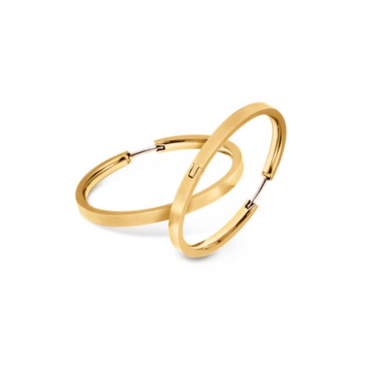 Boccia Paar Creolen Titan Ohrringe goldfarben 0516-17 von Boccia