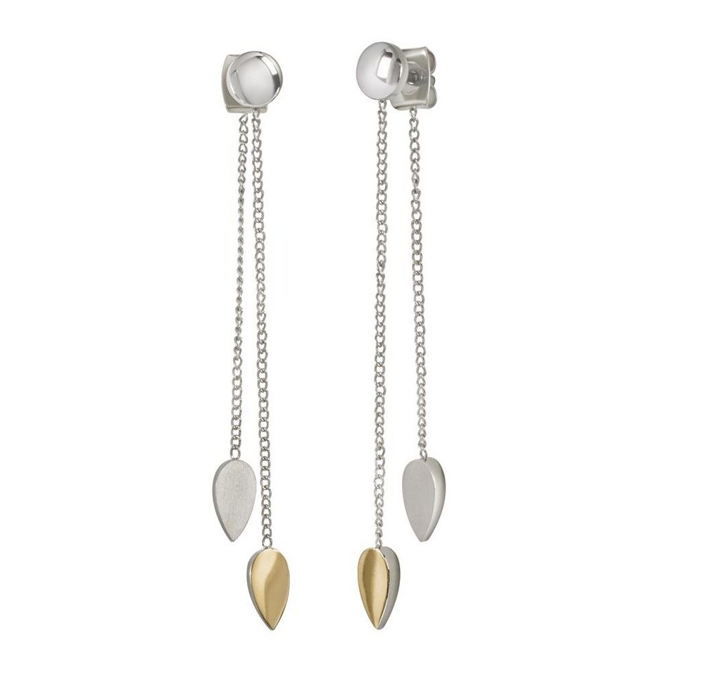 Boccia Paar Ohrhänger Boccia Ohrhänger 05037-03 Titan bicolor vergoldet (kein Set, 2-tlg., inkl. edelm Schmucketui) von Boccia