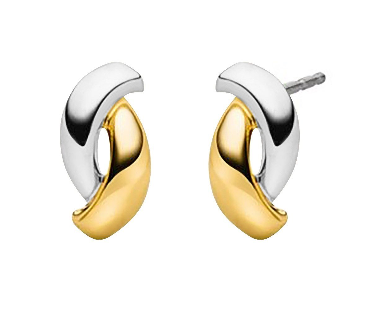 Boccia Paar Ohrstecker Damen-Titan Bicolor von Boccia