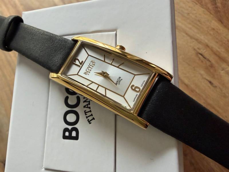 Boccia Quarzuhr Boccia 3352-02 Damenuhr Titanium Saphirglas 19mm 3ATM von Boccia