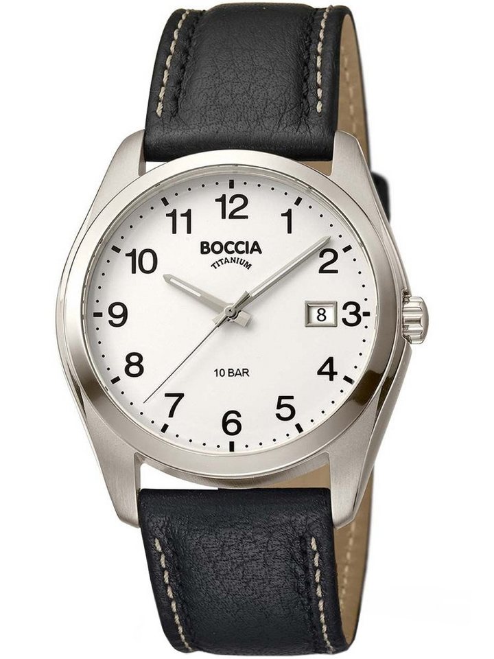 Boccia Quarzuhr Boccia 3608-13 Herrenuhr Titanium 41mm 10ATM von Boccia