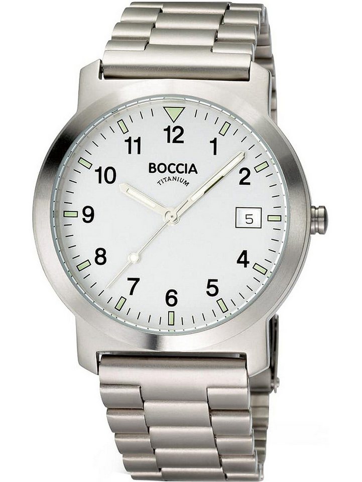 Boccia Quarzuhr Boccia 3630-01 Herrenuhr Titanium 37mm 5ATM Boccia 3630-01 Herrenuhr Titanium 37mm 5ATM von Boccia