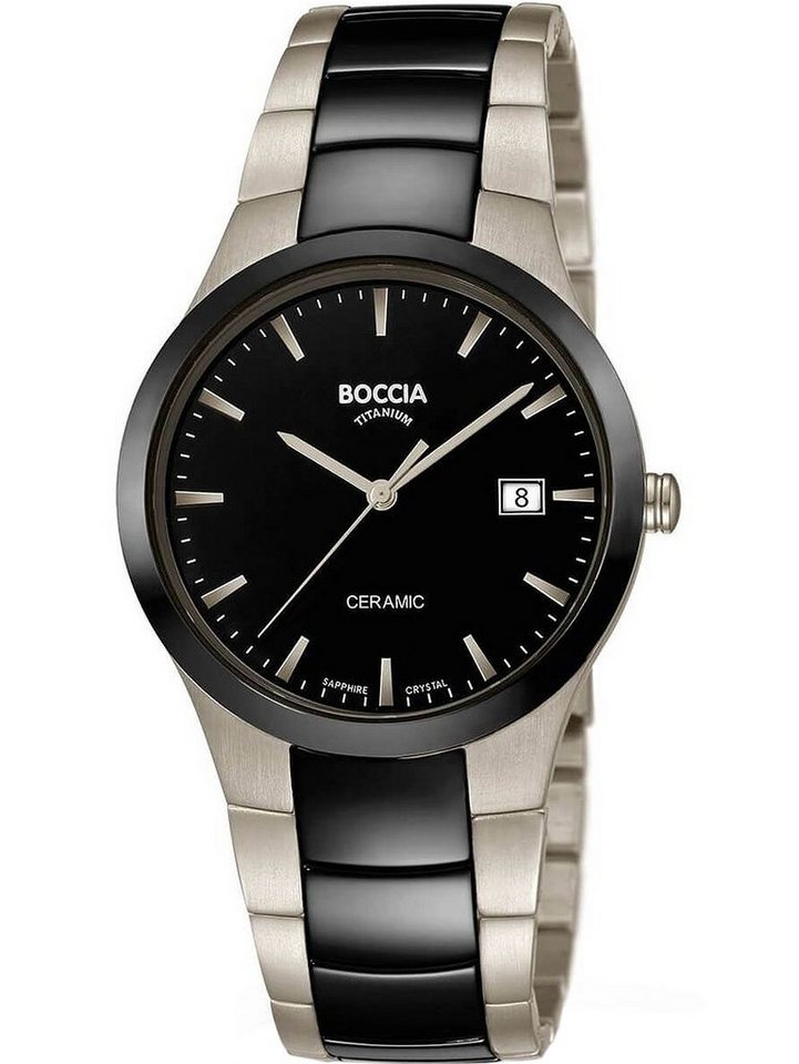 Boccia Quarzuhr Boccia 3639-01 Herrenuhr Keramik Titanium 39mm 5ATM Boccia 3639-01 Herrenuhr Keramik Titanium 39mm 5ATM von Boccia