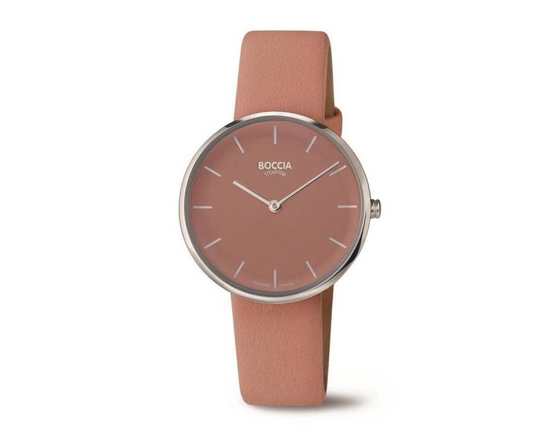 Boccia Quarzuhr Boccia Damen Uhr 3327-08 mit veganem Leder, (1-tlg) von Boccia
